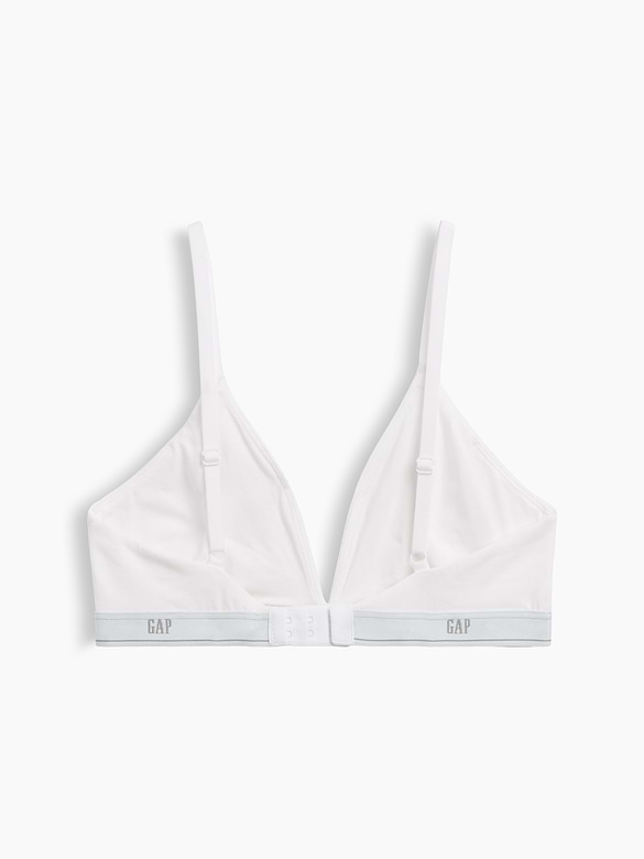 SoftMade Organic Stretch Cotton Logo Triangle Bra