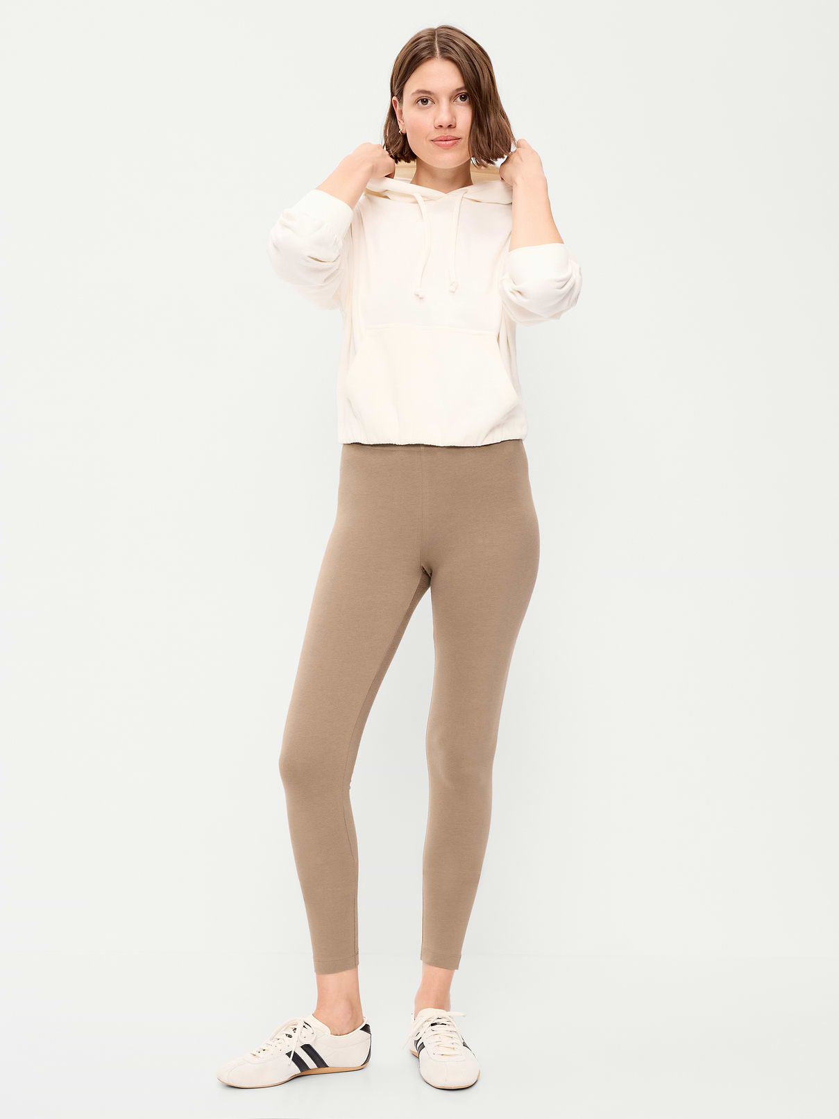 Image number 1 showing, High-Waisted Jersey Fashion Layering Leggings