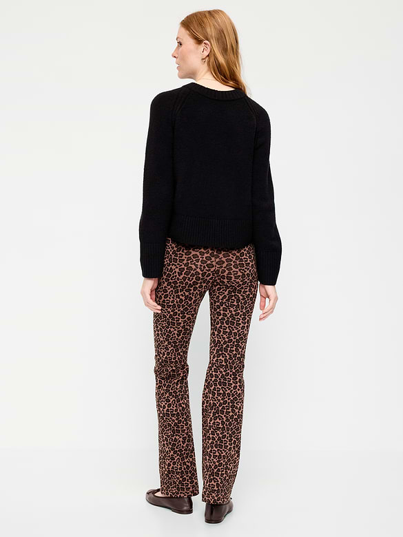 Legging évasé tendance à taille haute