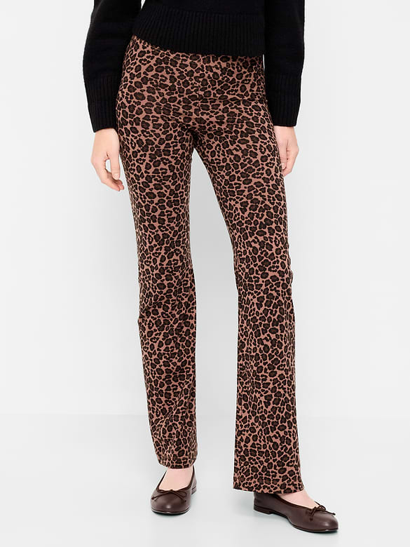 Legging évasé tendance à taille haute