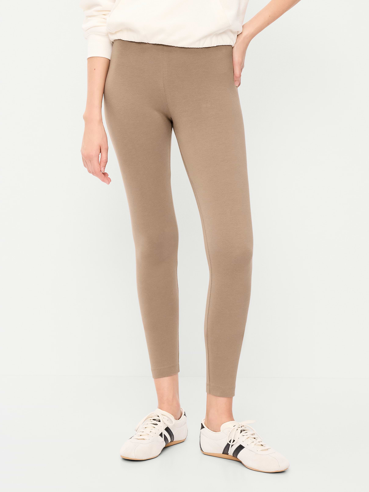 Image number 2 showing, High-Waisted Jersey Fashion Layering Leggings
