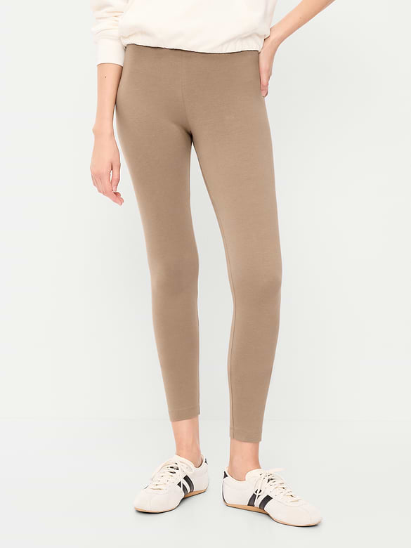 High-Waisted Jersey Fashion Layering Leggings