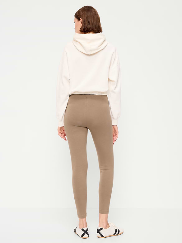 High-Waisted Jersey Fashion Layering Leggings