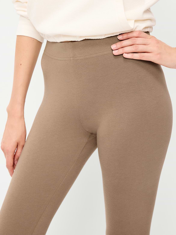 High-Waisted Jersey Fashion Layering Leggings