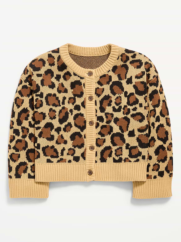 Cozy Button-Front Cardigan Sweater for Girls