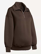 Image number 1 showing, Maternity Bounce Fleece Half-Zip Pullover