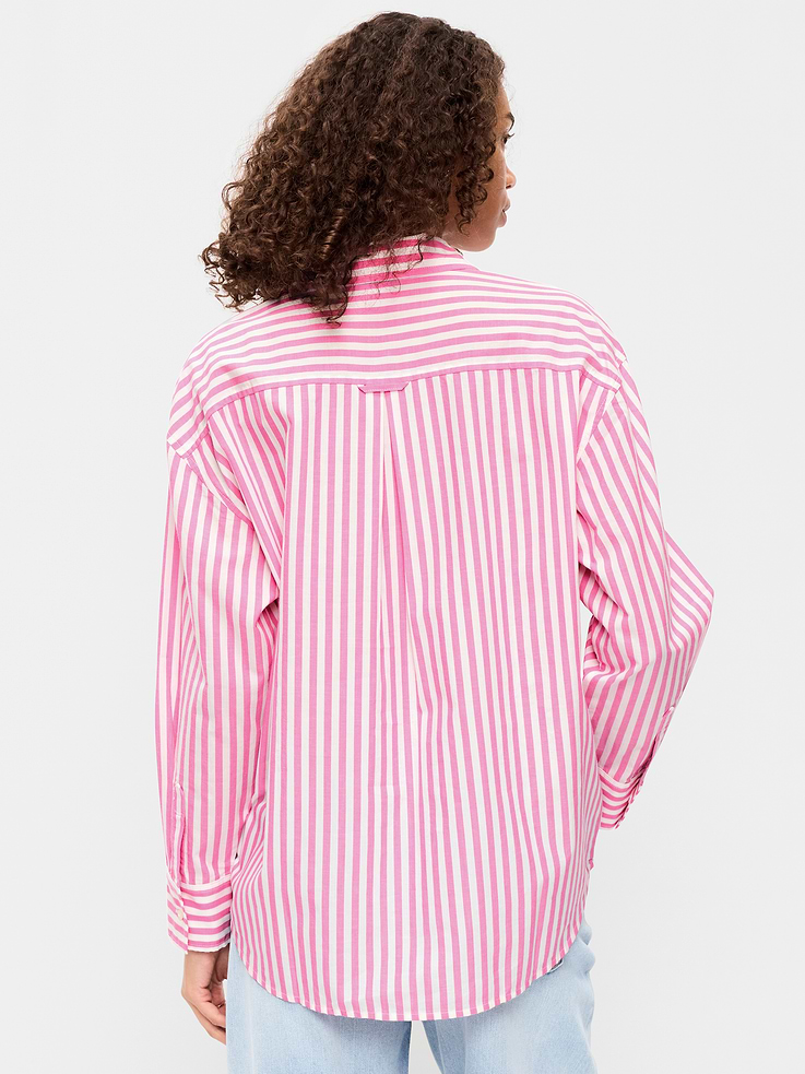 Image number 2 showing, Oversized Button-Down Boyfriend Shirt
