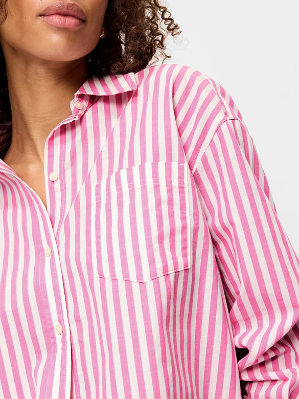 Oversized Button-Down Boyfriend Shirt