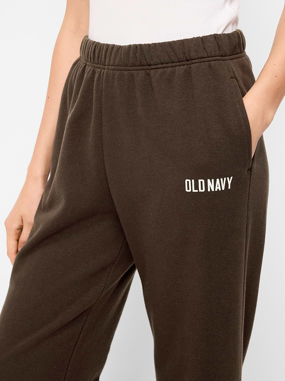 High-Waisted Fleece Wide-Leg Sweatpants