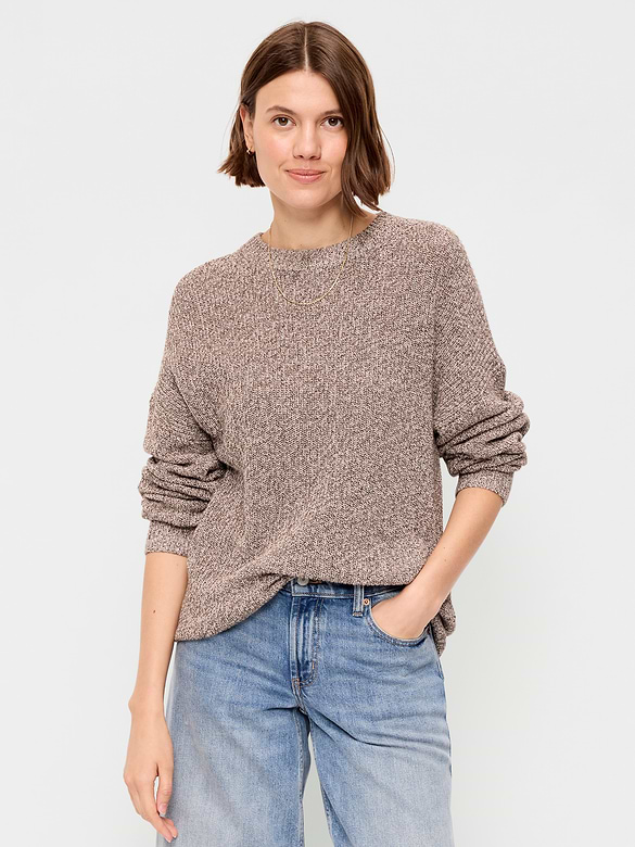 Seaside Cotton Shaker Oversized Tunic Sweater