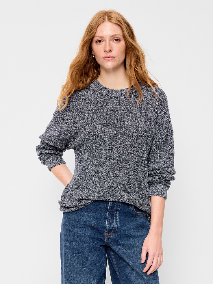 Image number 1 showing, Seaside Cotton Shaker Tunic Sweater