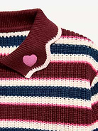 Image number 2 showing, Collared Striped Sweater for Toddler Girls