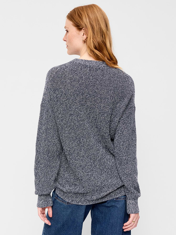 Image number 2 showing, Seaside Cotton Shaker Tunic Sweater