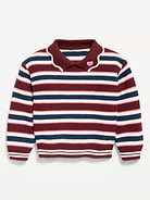 Image number 1 showing, Collared Striped Sweater for Toddler Girls