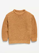 Image number 1 showing, Oversized Long-Sleeve Sweater for Toddler Boys