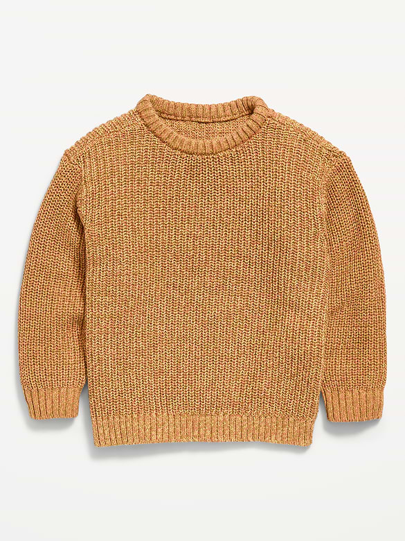 Oversized Long-Sleeve Sweater for Toddler Boys