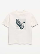 L'image numéro 1 présente T-shirt surdimensionné à manches courtes et à imprimé pour garçon