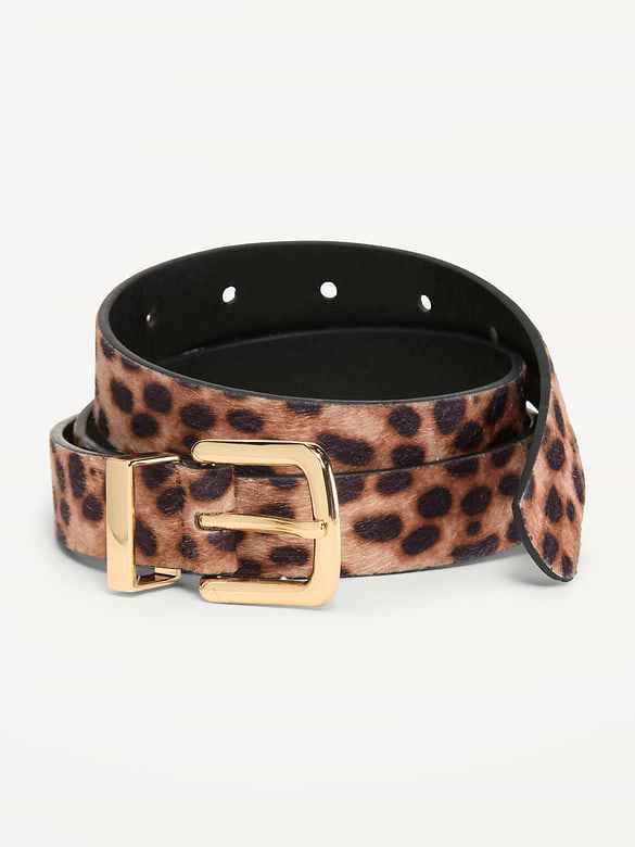 Ceinture classique en poils de poney