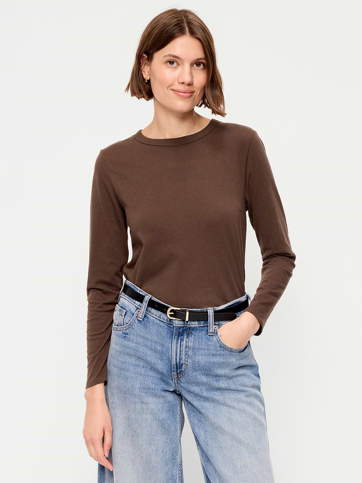 Image number 1 showing, EveryWear Long-Sleeve T-Shirt