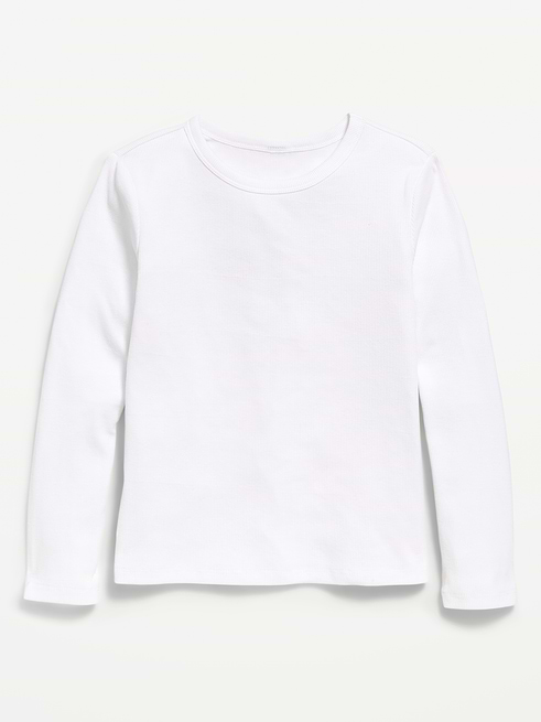 Softest Softest Long-Sleeve Ribbed T-Shirt for Girls on clearance at Old Navy — 40% off