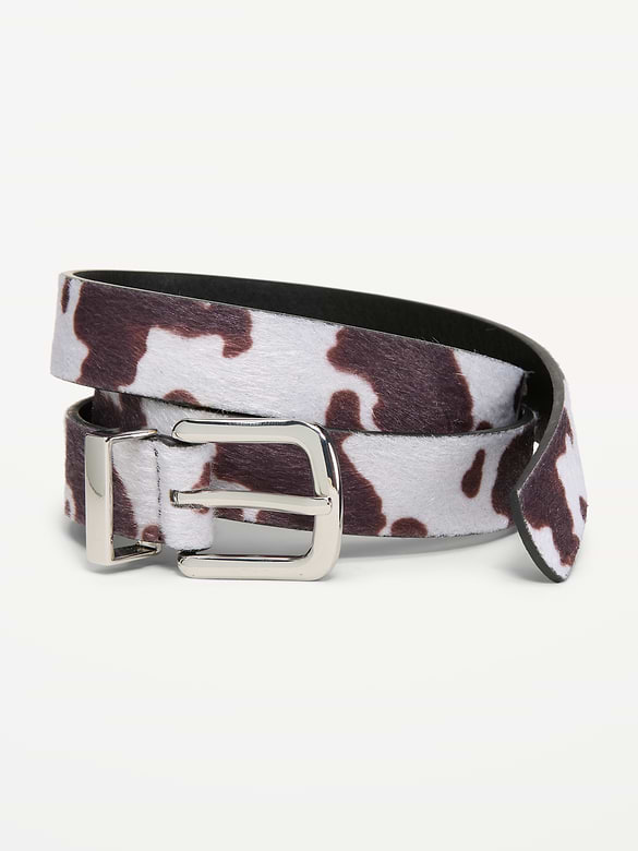 Ceinture classique en poils de poney