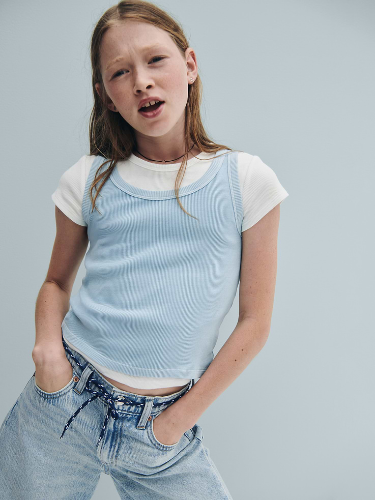 Image number 5 showing, Kid Rib Scoop Tank Top