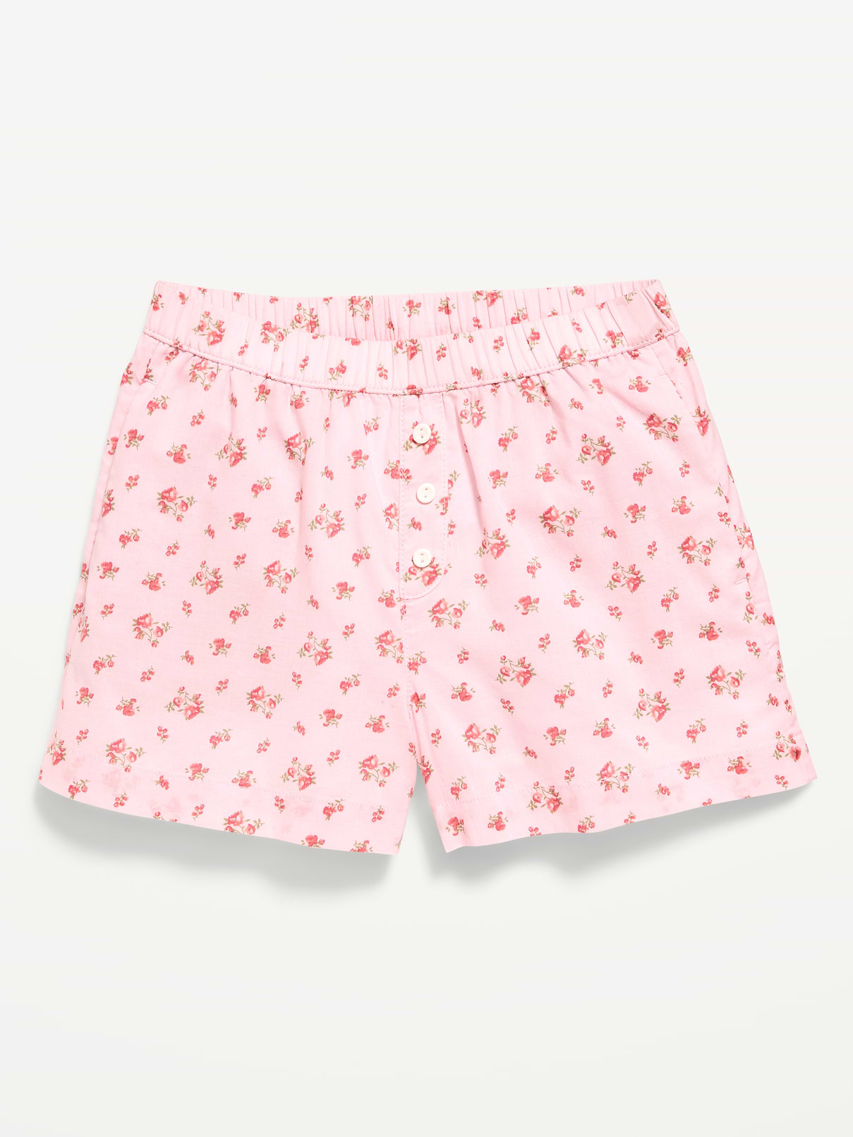 Image number 1 showing, Printed Poplin Boxer Shorts for Girls