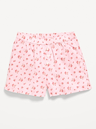 Image number 1 showing, Printed Poplin Boxer Shorts for Girls