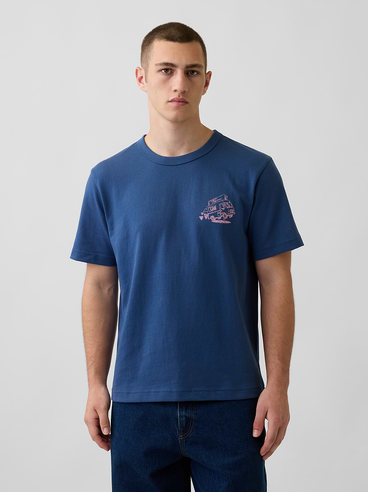 Image number 1 showing, California Taco Truck Heavyweight Graphic T-Shirt