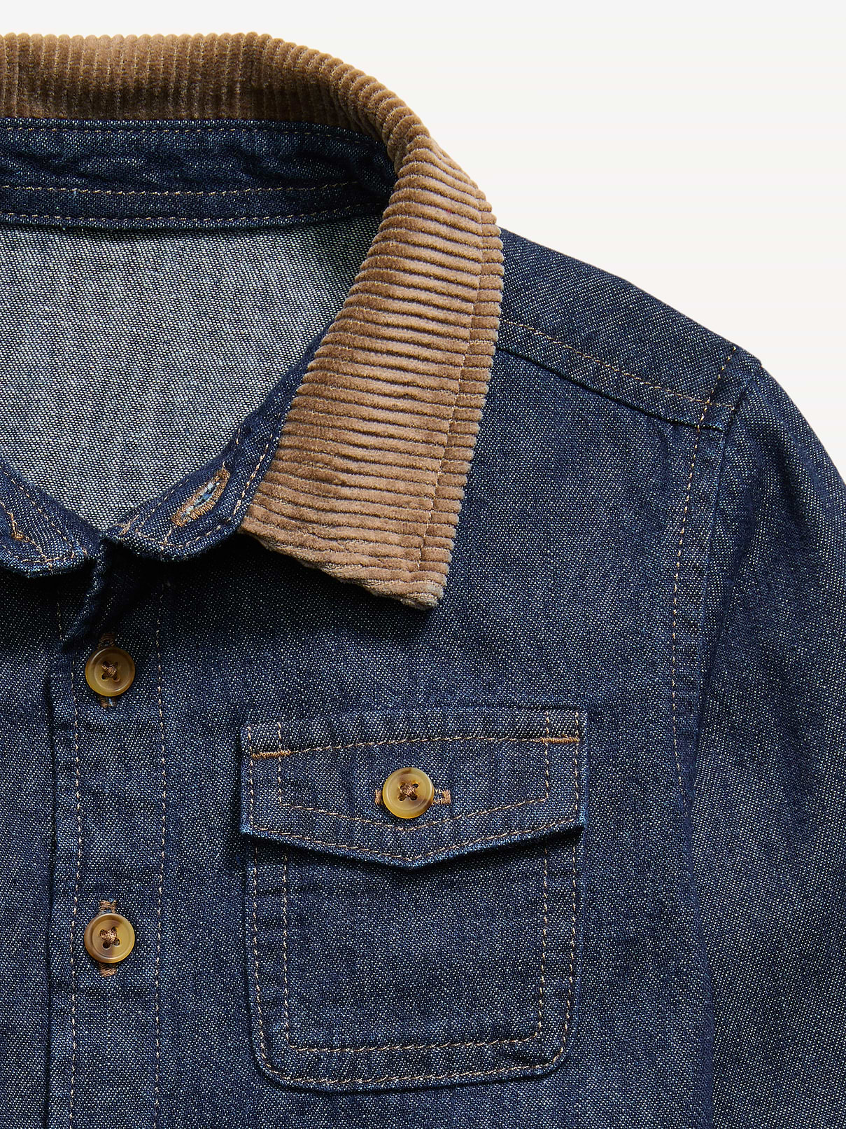 Image number 2 showing, Long-Sleeve Denim Shirt for Toddler Boys