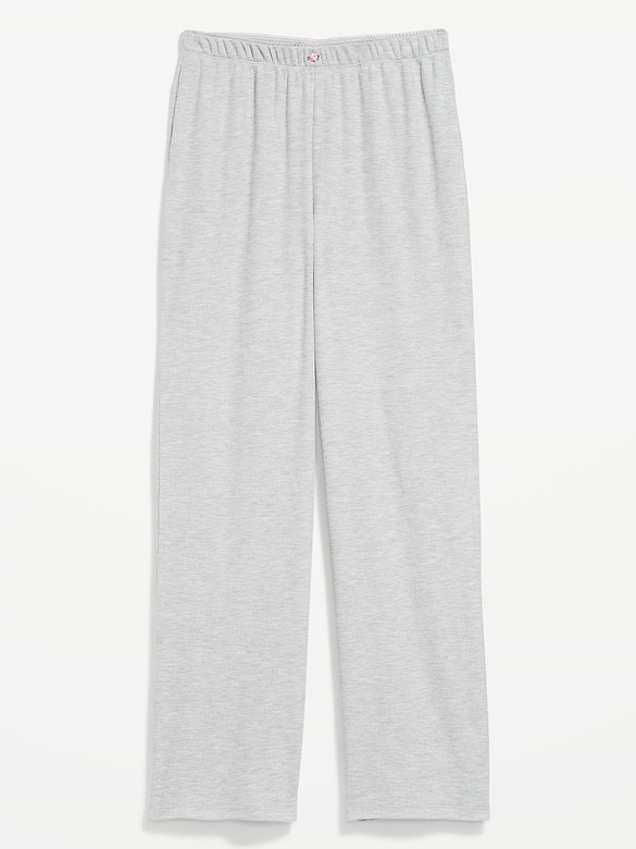Waffle-Textured Pajama Pants