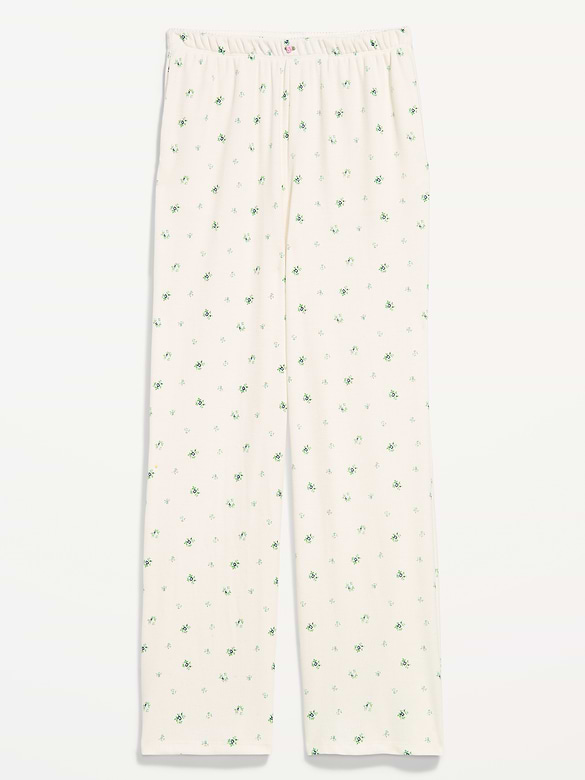 Waffle-Textured Pajama Pants