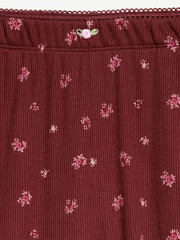 Waffle-Textured Pajama Pants