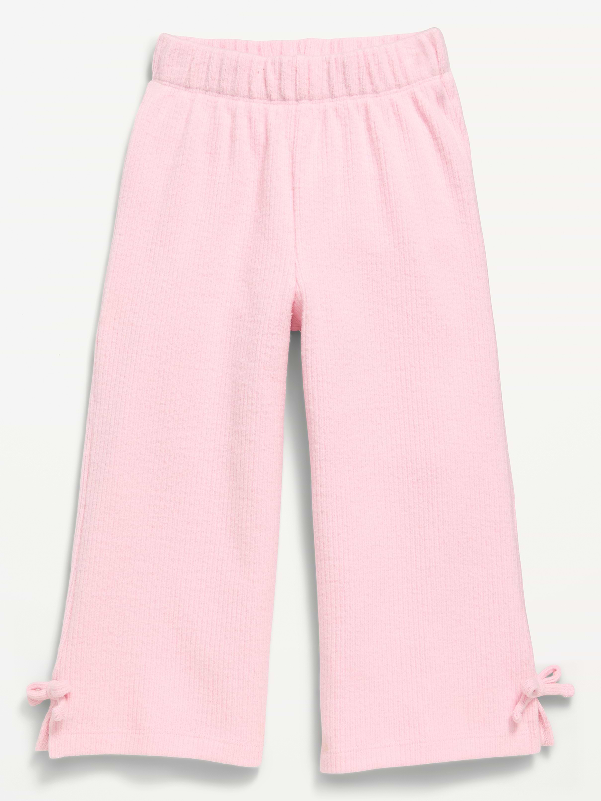 Image number 1 showing, Cozy Ribbed Wide-Leg Pants for Toddler Girls