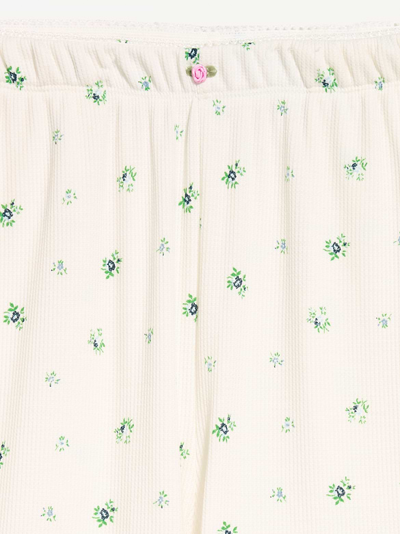 Waffle-Textured Pajama Pants