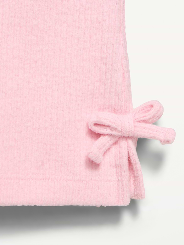 Cozy Ribbed Wide-Leg Pants for Toddler Girls