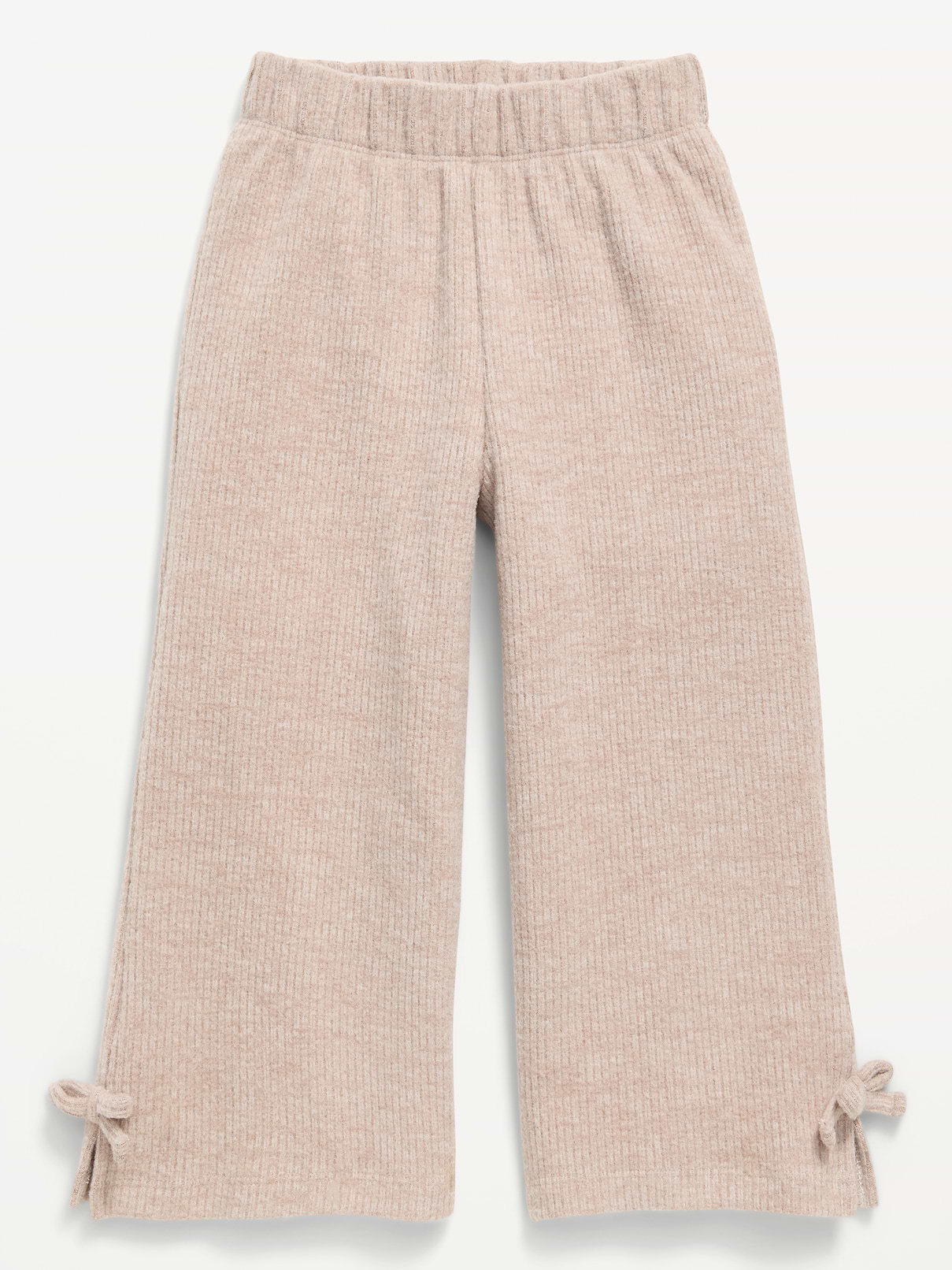 Image number 1 showing, Cozy Ribbed Wide-Leg Pants for Toddler Girls