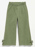 Image number 1 showing, Cozy Ribbed Wide-Leg Pants for Toddler Girls