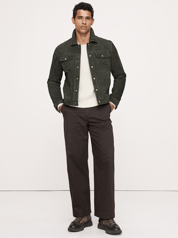 Suede Trucker Jacket