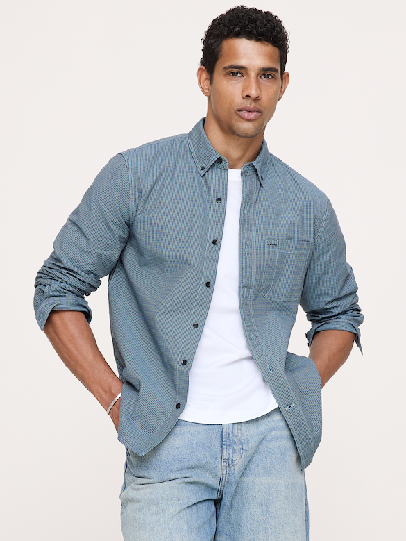 Chemise Oxford de coton coupe standard