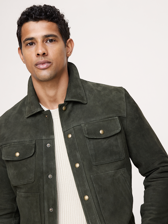 Suede Trucker Jacket