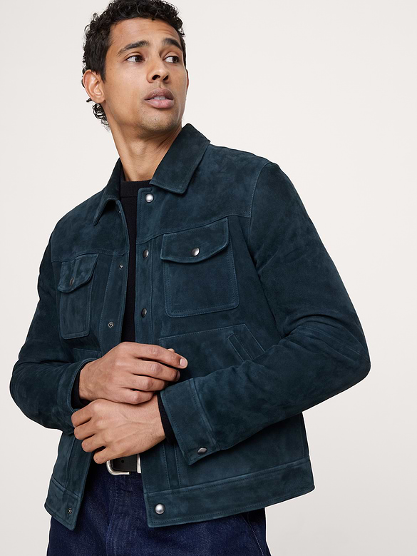 Suede Trucker Jacket