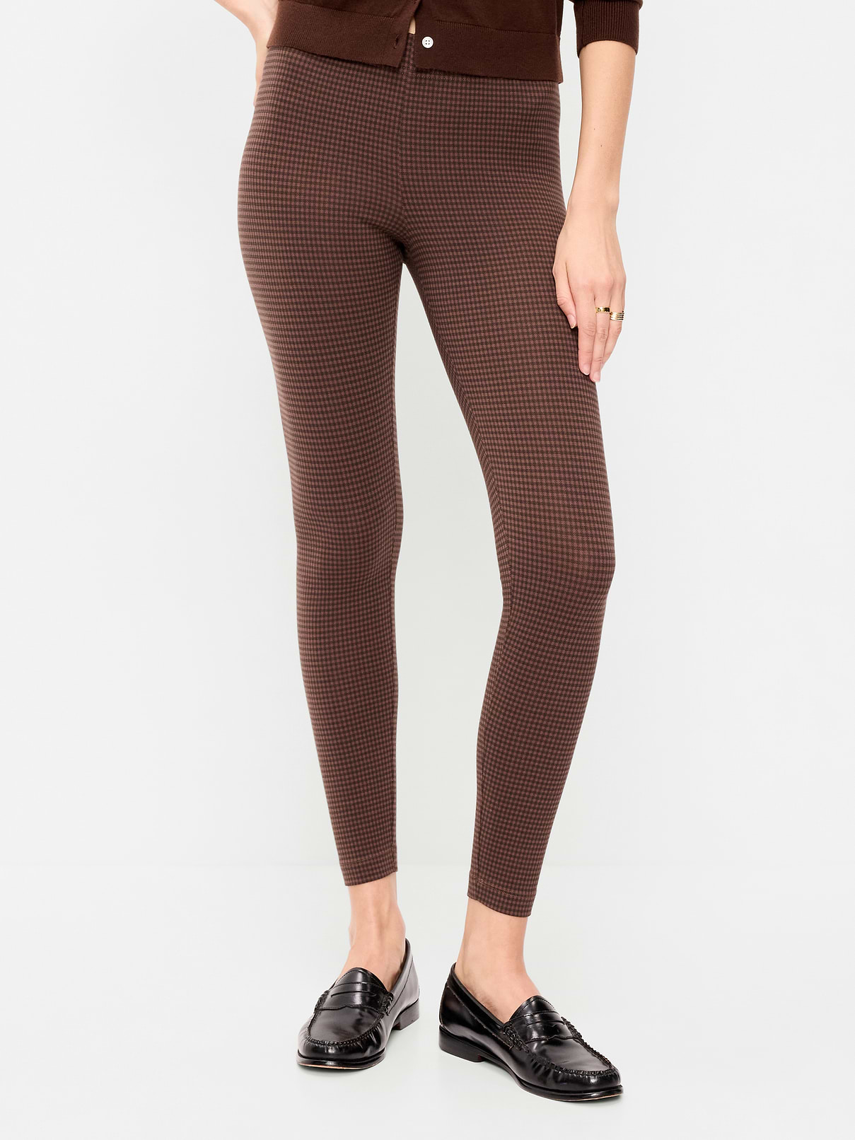 Image number 2 showing, High-Waisted Jersey Fashion Layering Leggings
