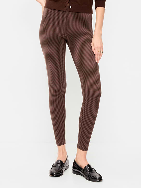 High-Waisted Jersey Fashion Layering Leggings