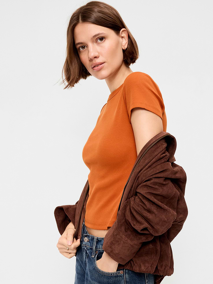 Image number 3 showing, Snug Crop T-Shirt