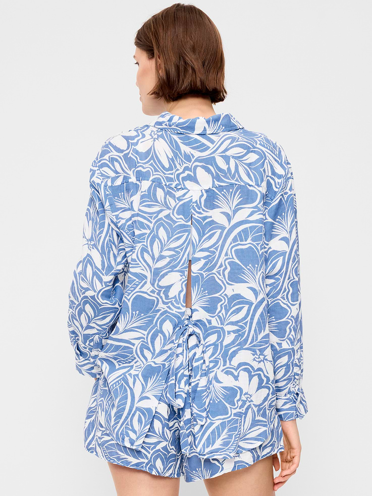 Image number 2 showing, Open-Back Button-Down Shirt