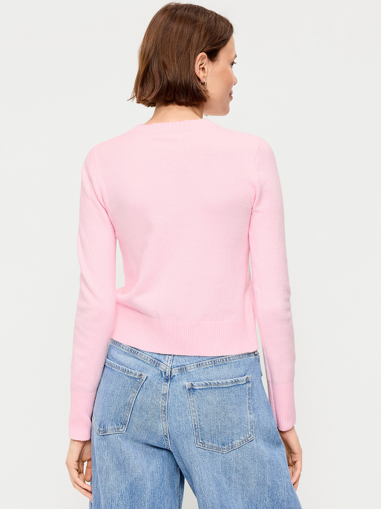 SoSoft Cropped Crew-Neck Cardigan | Old Navy