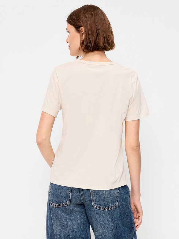 T-shirt passe-partout ras du cou à imprimé