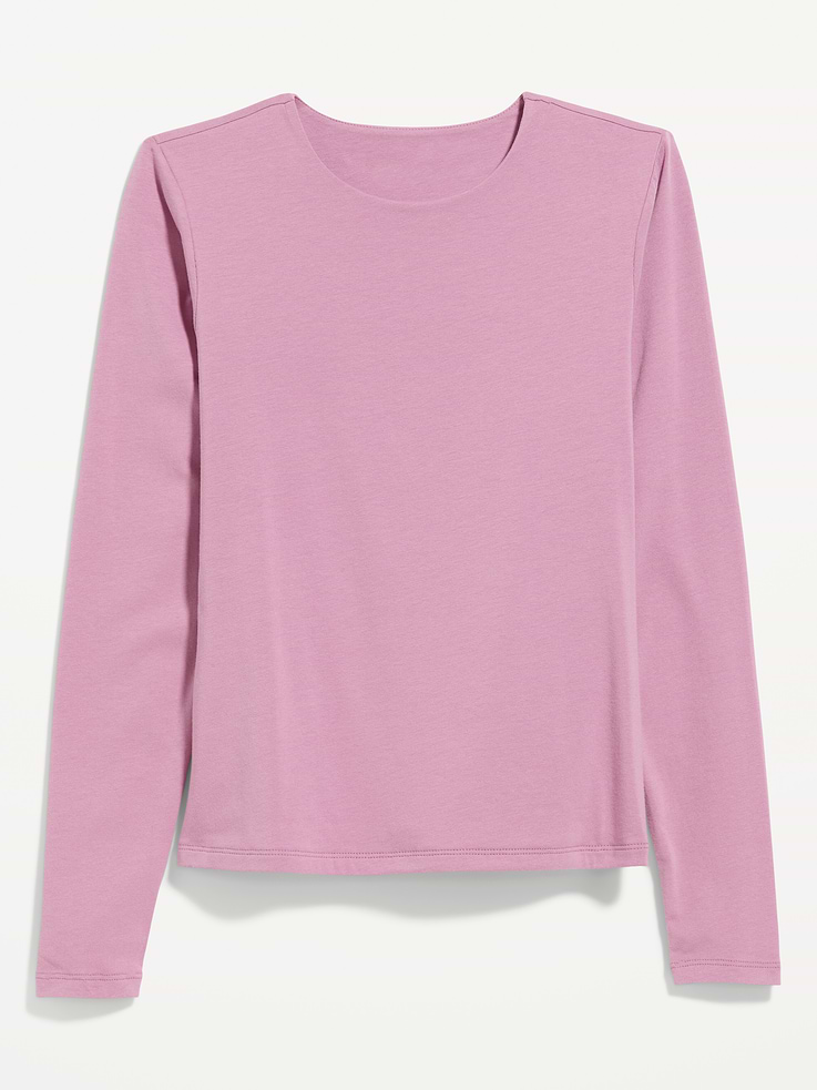 Image number 4 showing, Hug Double-Layer Crew-Neck Long-Sleeve Top