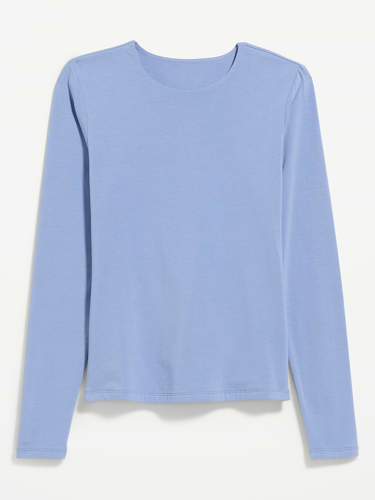 Image number 4 showing, Hug Double-Layer Crew-Neck Long-Sleeve Top